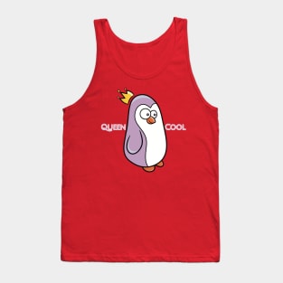 Queen Cool Penguin Tank Top